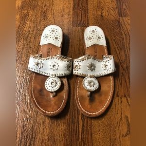 Jack Rogers USA Miss Hamptons Youth Leather Sandal size 4